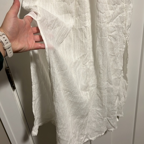 NWT Large White Linen Aerie Swim Coverup Dress - Picture 5 of 6